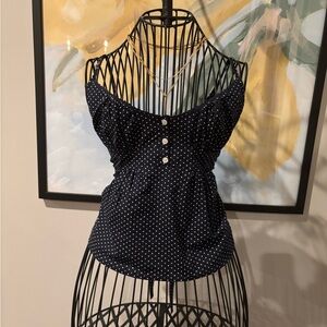 PacSun Black Polka Dot Spaghetti Strap Cami
